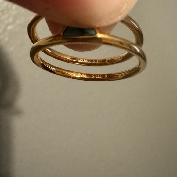 Fossil Size 8 Stackable Rings - Picture 4 of 4
